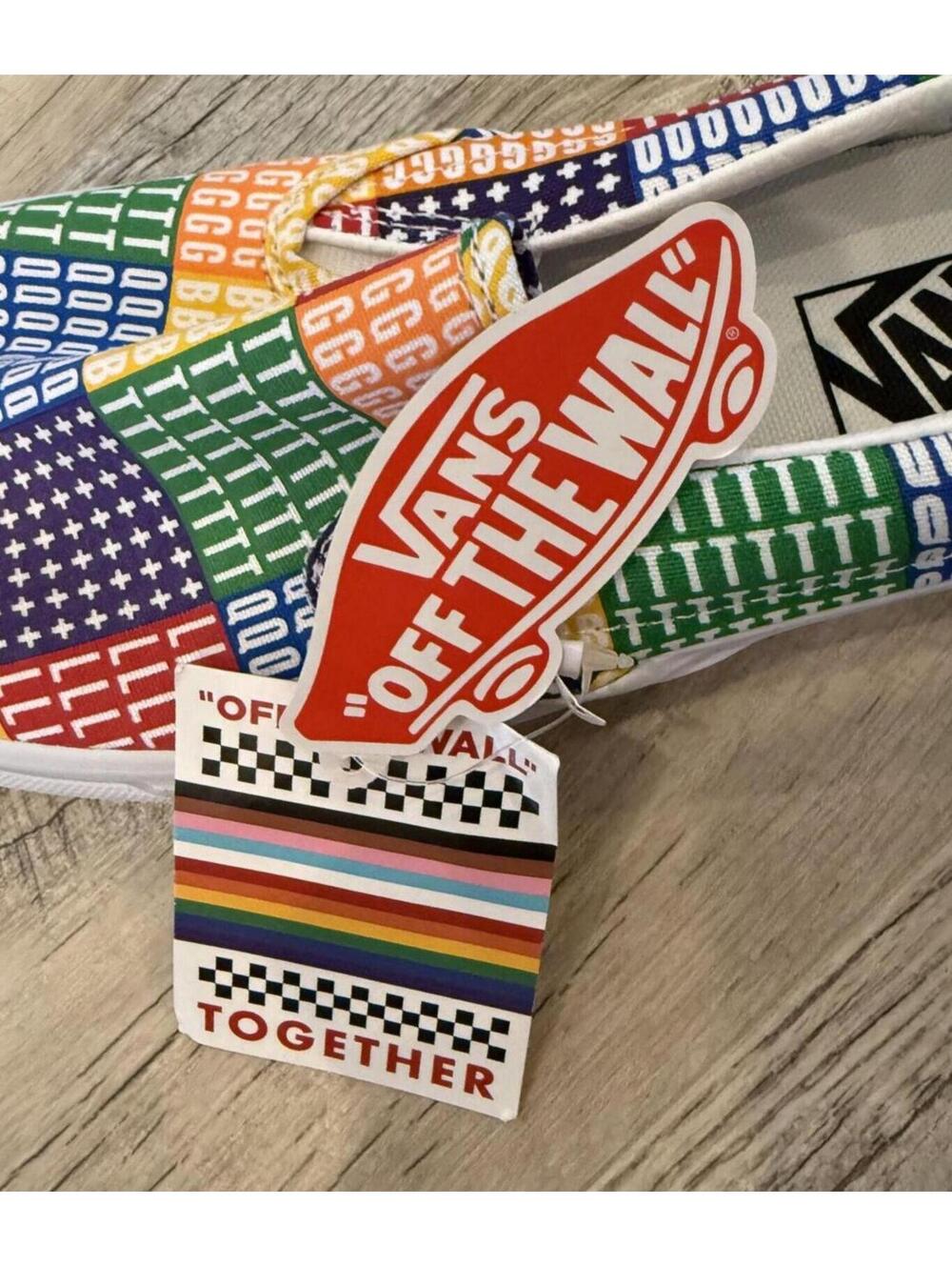 Brand New Vans LGBTQ+ Pride Rainbow Classic Slip-On Shoes Mens 8 Women's 9.5 - Picture 6 of 8